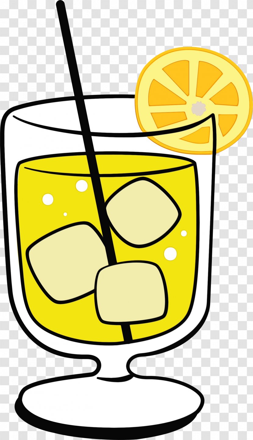 Yellow Clip Art Drink Drinkware Transparent PNG