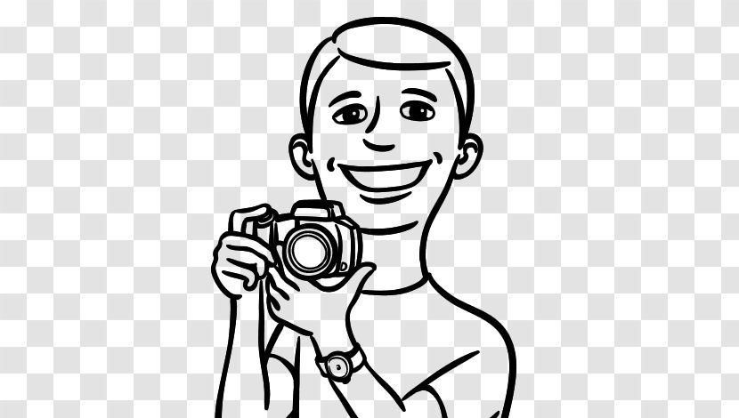 Drawing Coloring Book Camera Photography Child - Silhouette Transparent PNG