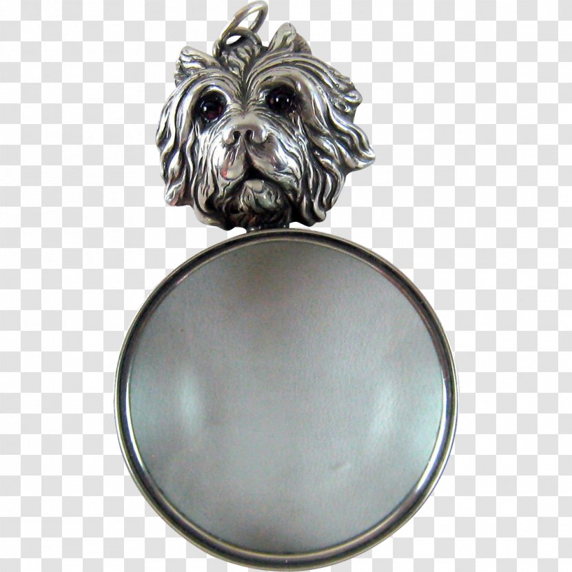 Dog Breed Jewellery Silver Snout - Loupe Transparent PNG