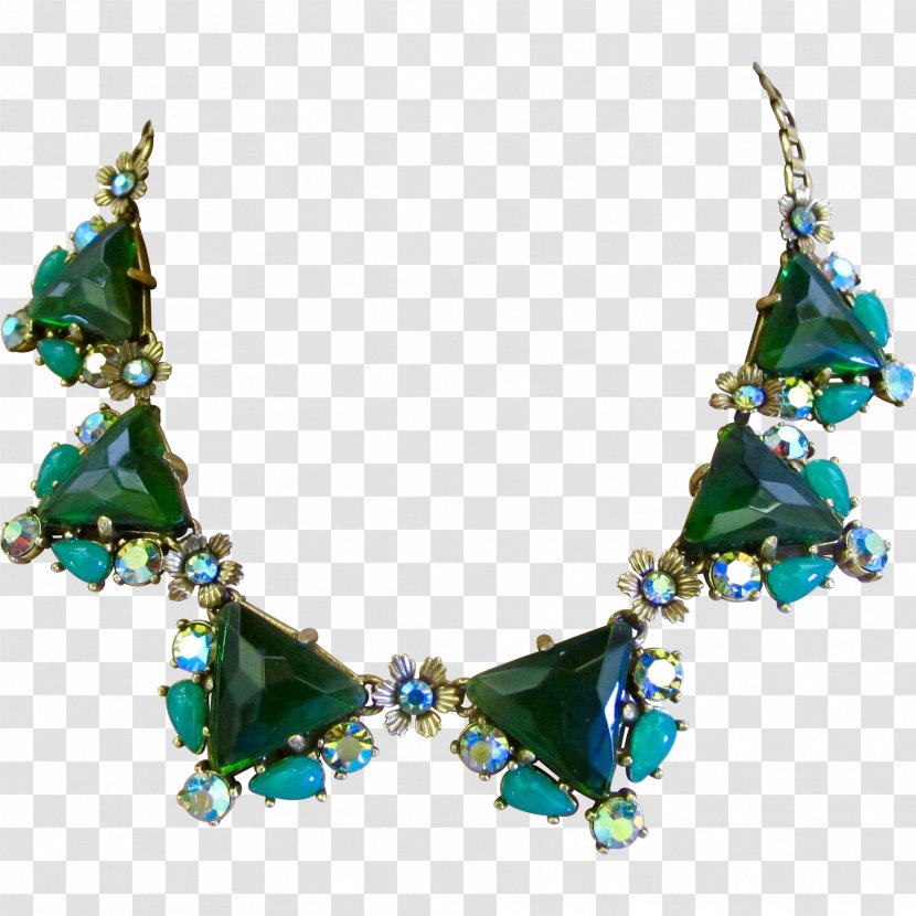 Earring Jewellery Turquoise Necklace Gemstone - Emerald Transparent PNG