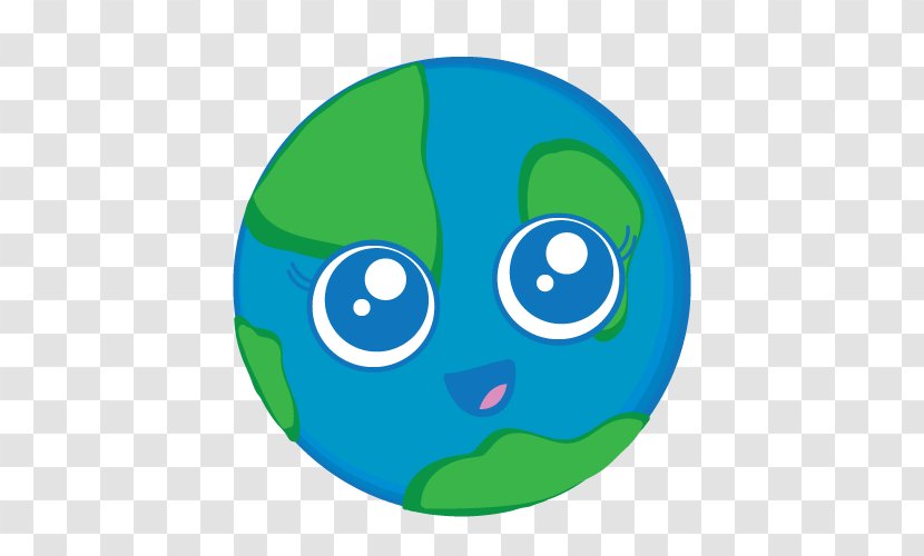 Earth Smiley Clip Art - Animation - Blue Shading Transparent PNG