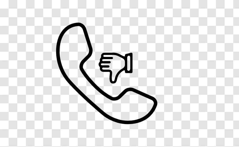 Telephone Call Mobile Phones Ringing Handset - Black - Receiver Transparent PNG