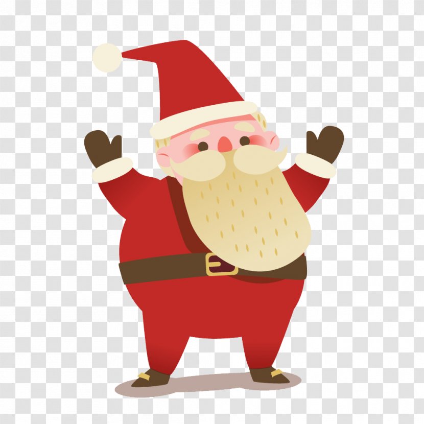 Santa Claus Reindeer Christmas Day Vector Graphics Decoration - Food - Belt Transparent PNG