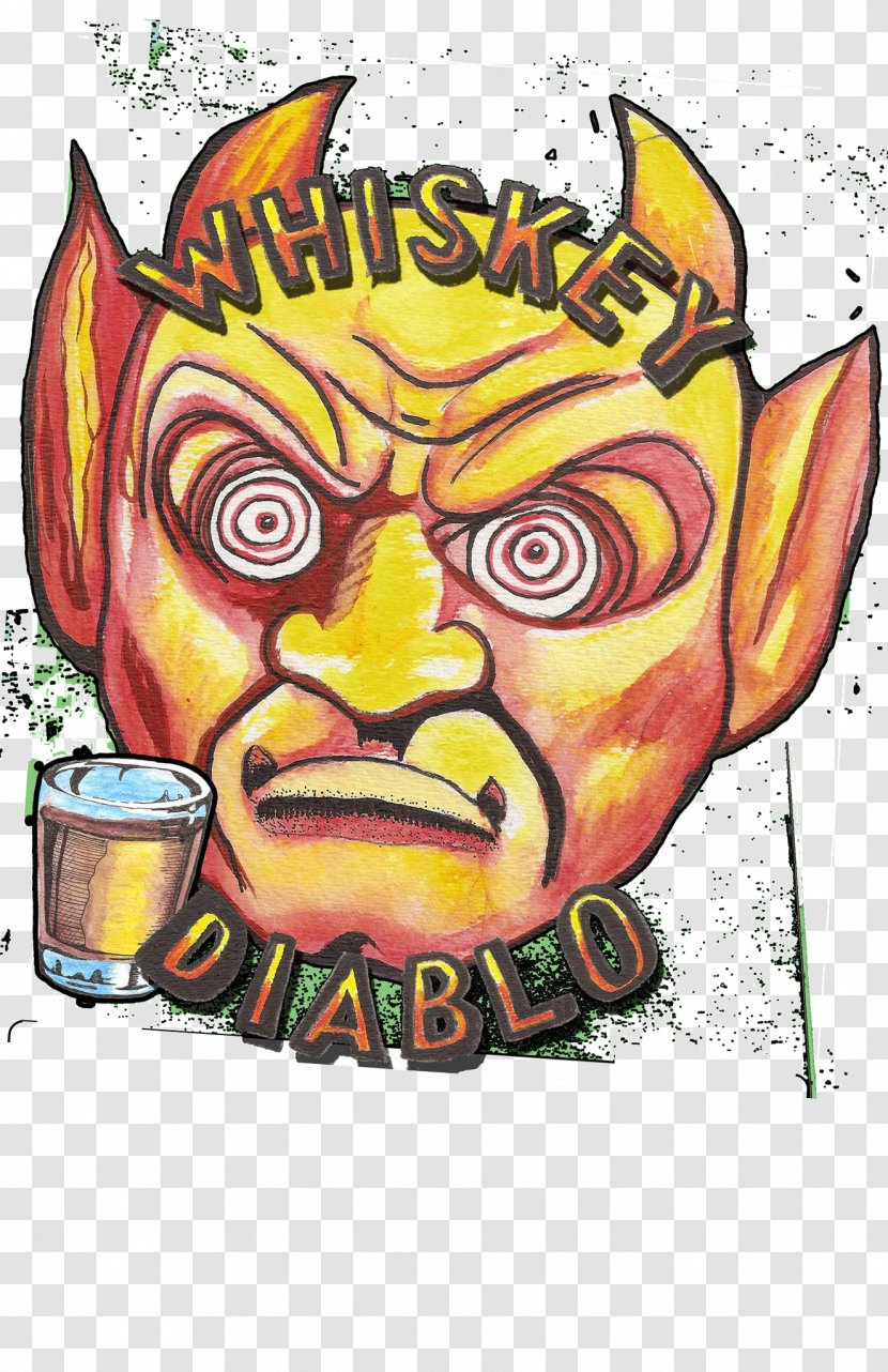 Whiskey Diablo Visual Arts Cartoon Charleston - Rock Music - N Roll Transparent PNG