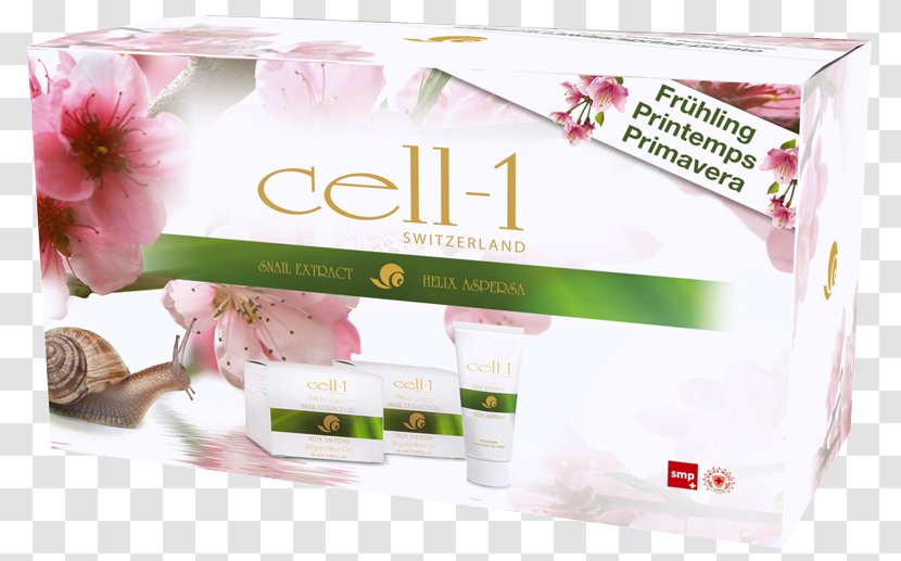 Cell-1 Gesichtspflege Mit Schnecken-Extrakt Gel Cream Skin Care Flavor - Spring Promotion Transparent PNG