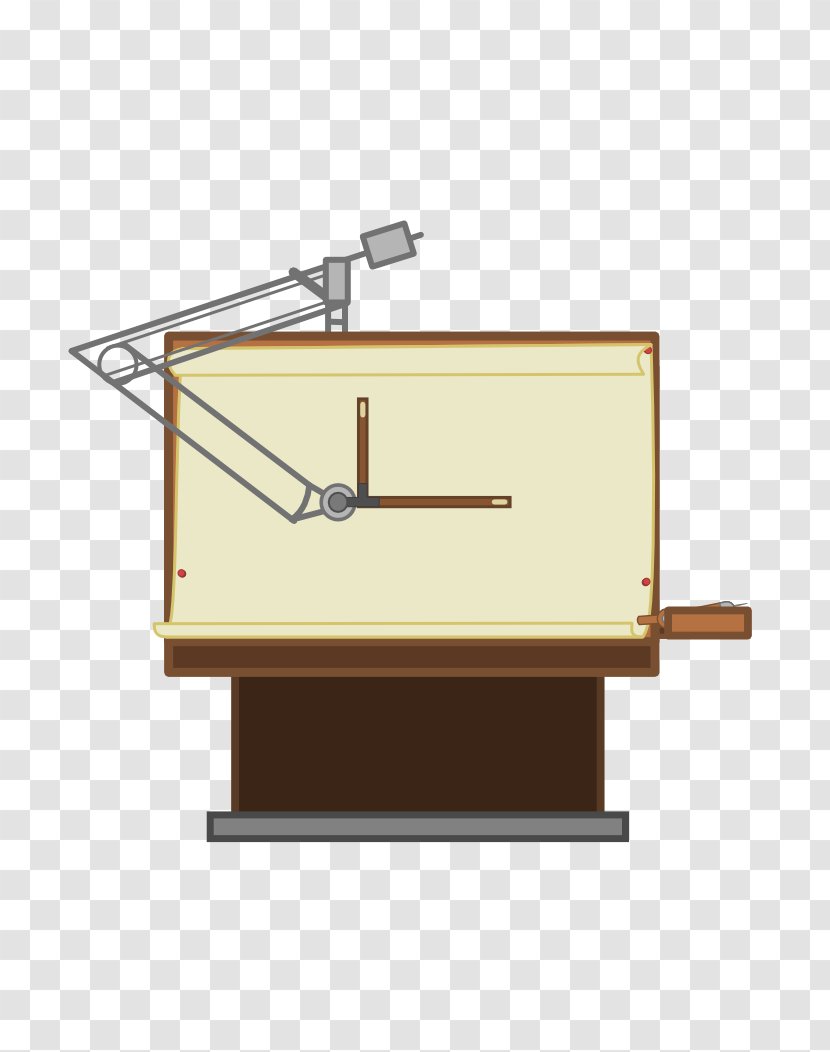 Table Drawing Board - Drafting Machine - Perspective Vector Transparent PNG