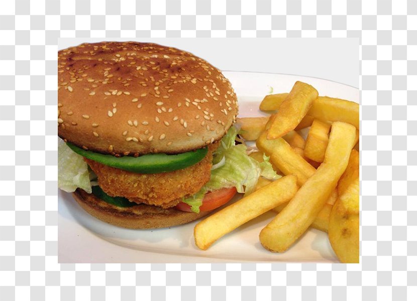 French Fries Cheeseburger Chicken Sandwich Hamburger Take-out Transparent PNG