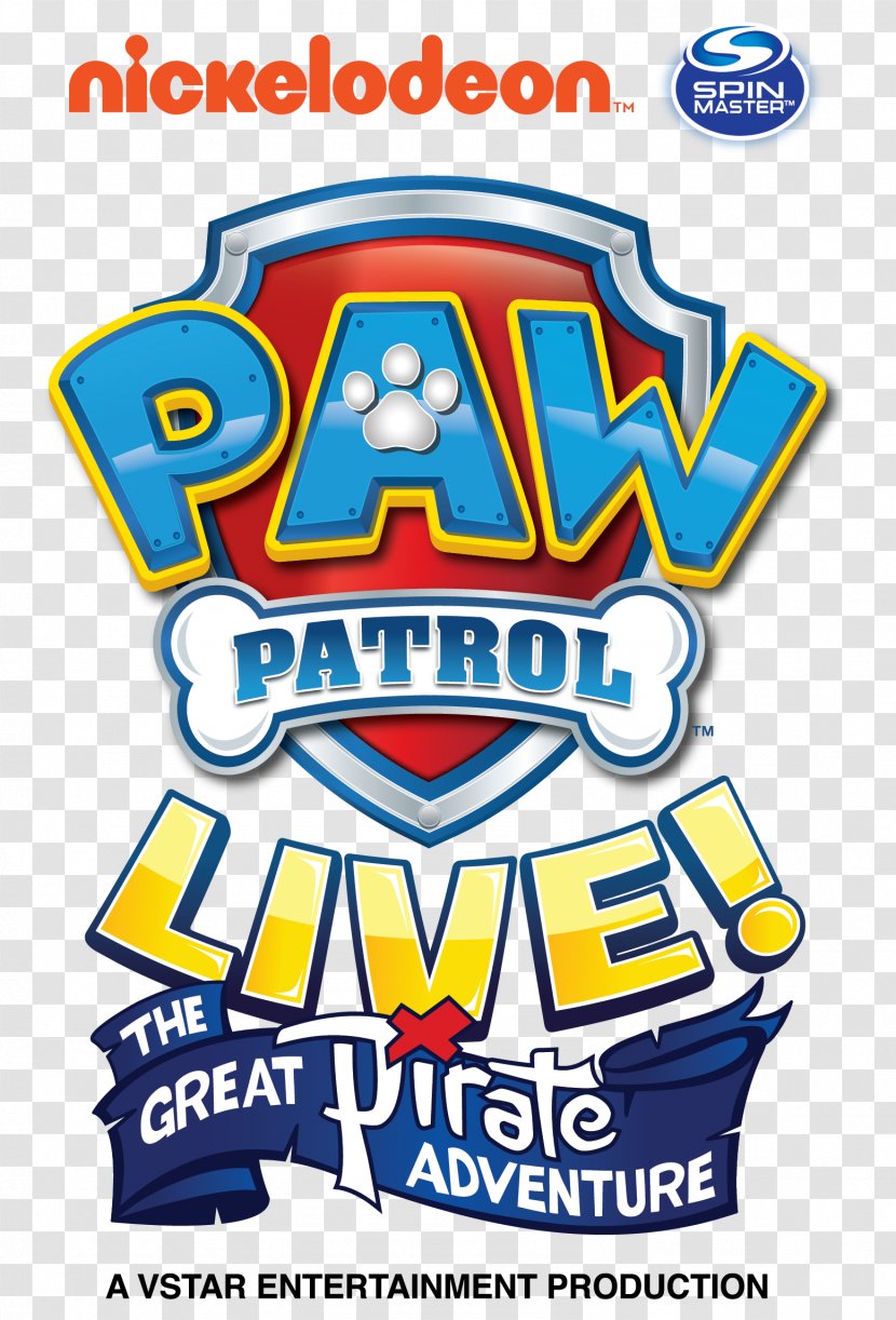Paw Patrol Live 2018 Nickelodeon Adventure Spin Master - Brand - Vstar Entertainment Group Transparent PNG
