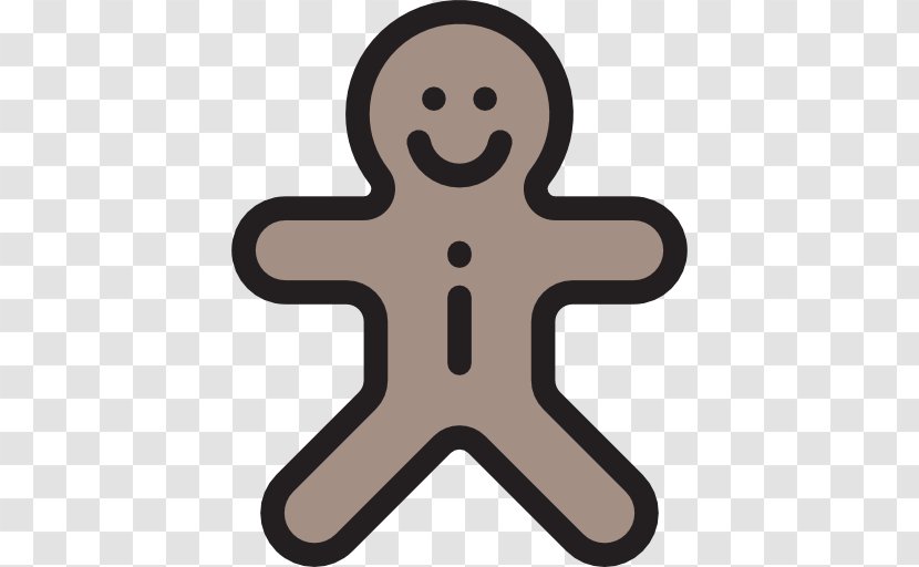 Cartoon Line Clip Art - Gingerbread Man Transparent PNG