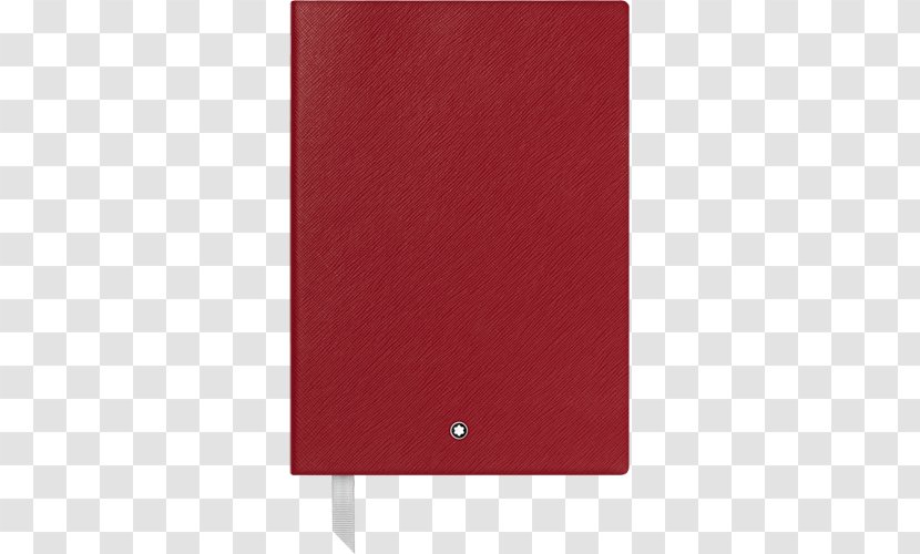 Paper Notebook Stationery Montblanc Leather - Red Transparent PNG