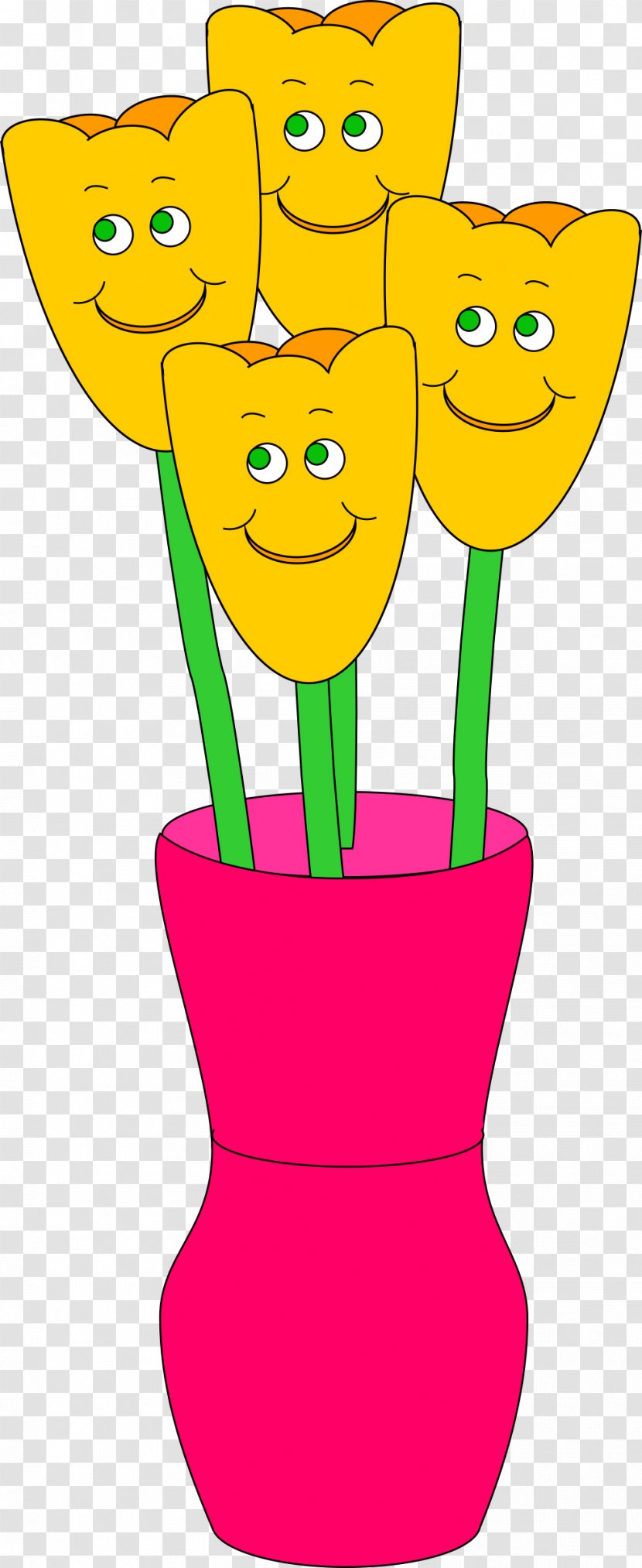 Tulip Flower Clip Art - Plant Stem - Vase Transparent PNG