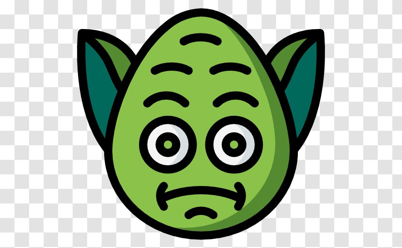 Yoda Luke Skywalker Emoji Poster - Green Transparent PNG