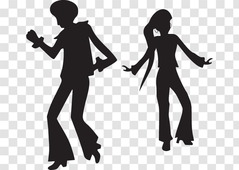 Vector Graphics Dance Disco Clip Art Image - Black - Silhouette Transparent PNG