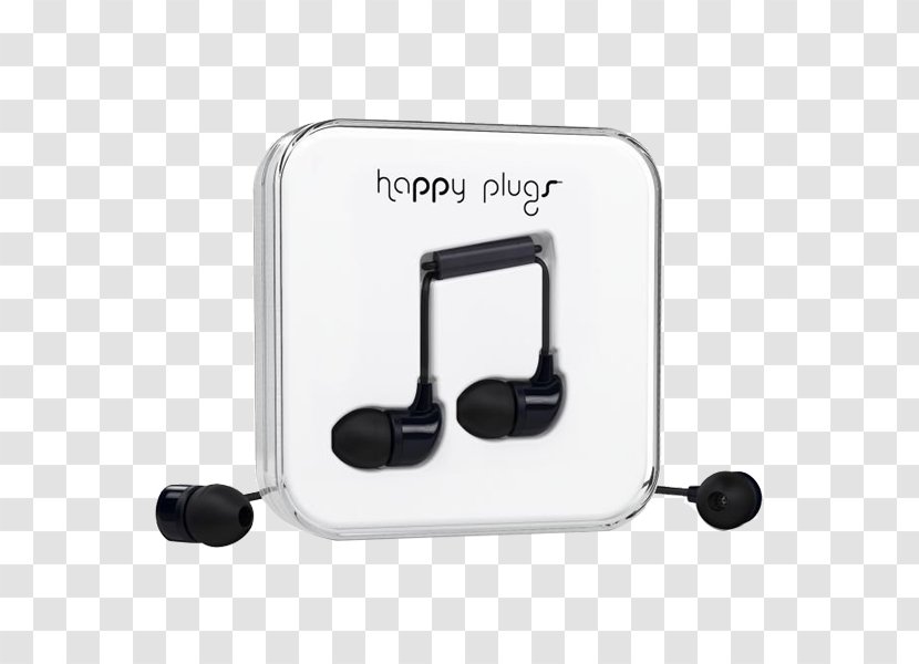 Happy Plugs In-Ear Headphones Microphone Sound - Audio Equipment Transparent PNG
