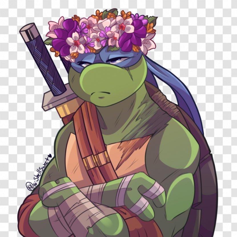 Leonardo Raphael Art Teenage Mutant Ninja Turtles: Turtles In Time - Flower - TMNT Transparent PNG