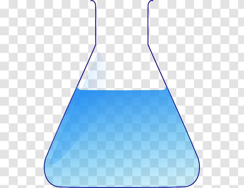 Laboratory Flasks Chemistry Beaker Clip Art - Electric Blue - Centrifuge Tube Clipart Transparent PNG