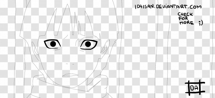 Line Art /m/02csf Drawing Eye - Flower - Lineart Naruto Transparent PNG