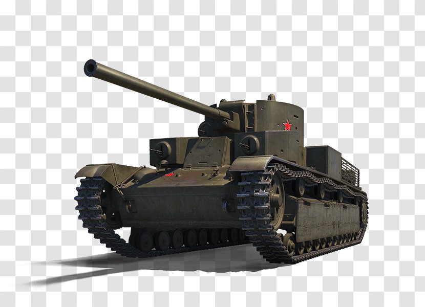 World Of Tanks T-28 Churchill Tank T-34 - Weapon Transparent PNG
