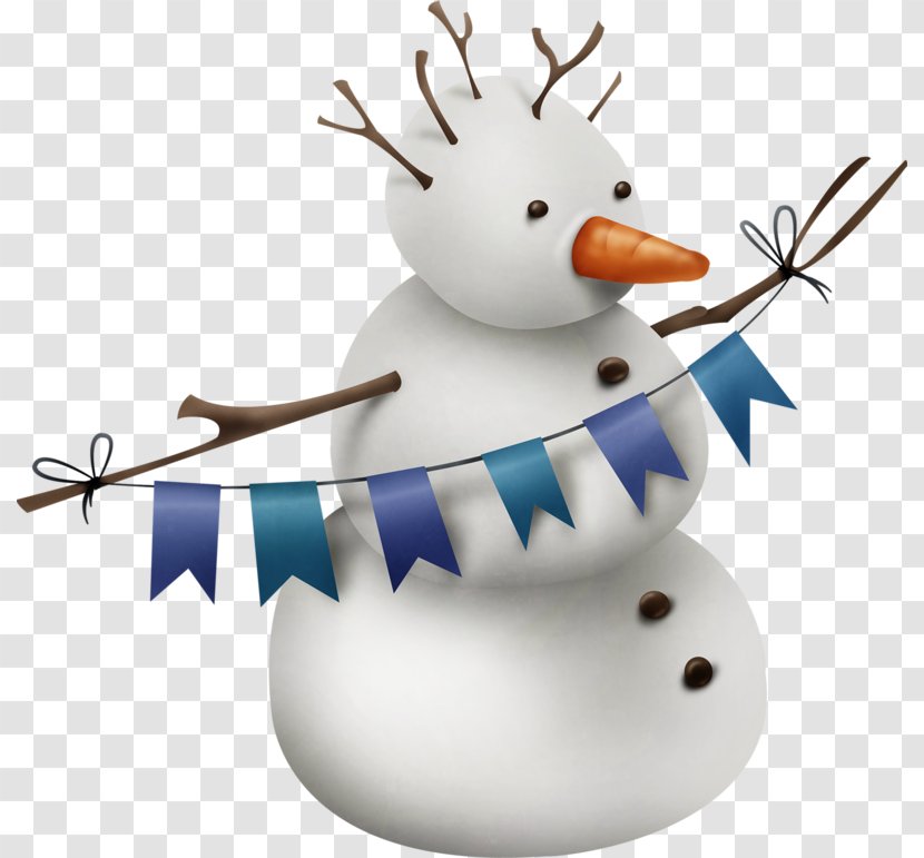 Snowman Winter Clip Art - Water Bird - White Transparent PNG