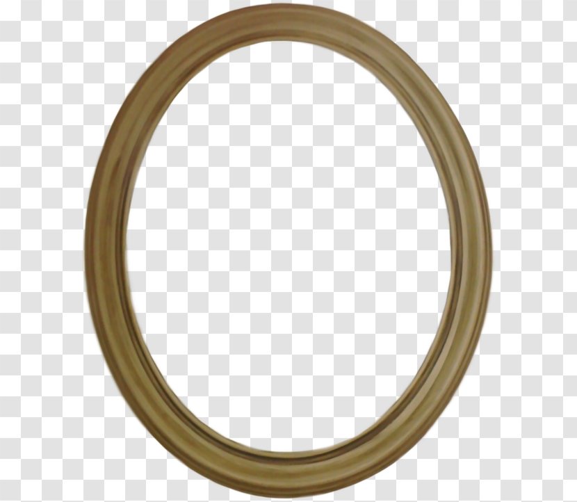 Brass Material Circle Pattern - Oval High-Quality Transparent PNG