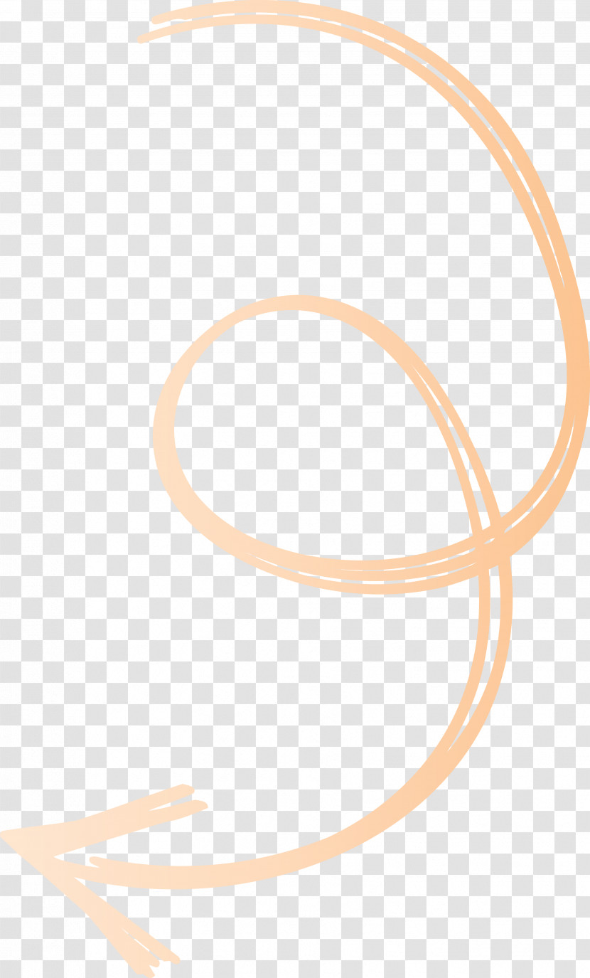 Beige Line Circle Transparent PNG