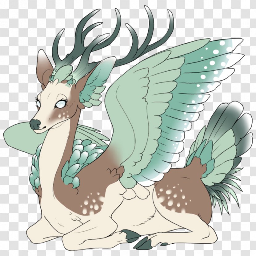 Deer Peryton Legendary Creature DeviantArt Drawing - Art - Flying Transparent PNG