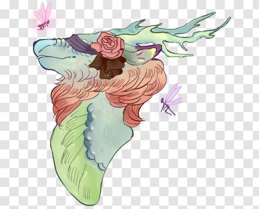 Mermaid Cartoon Plant Transparent PNG