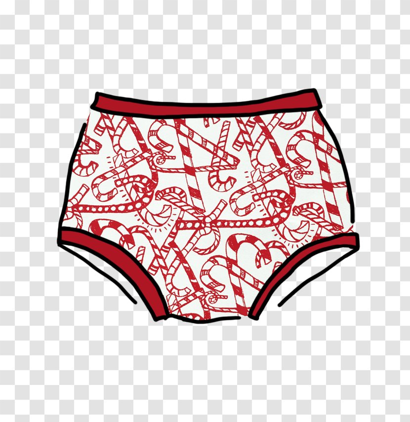 Candy Cane Trunks Swim Briefs Walking Stick - Flower - Cartoon Transparent PNG