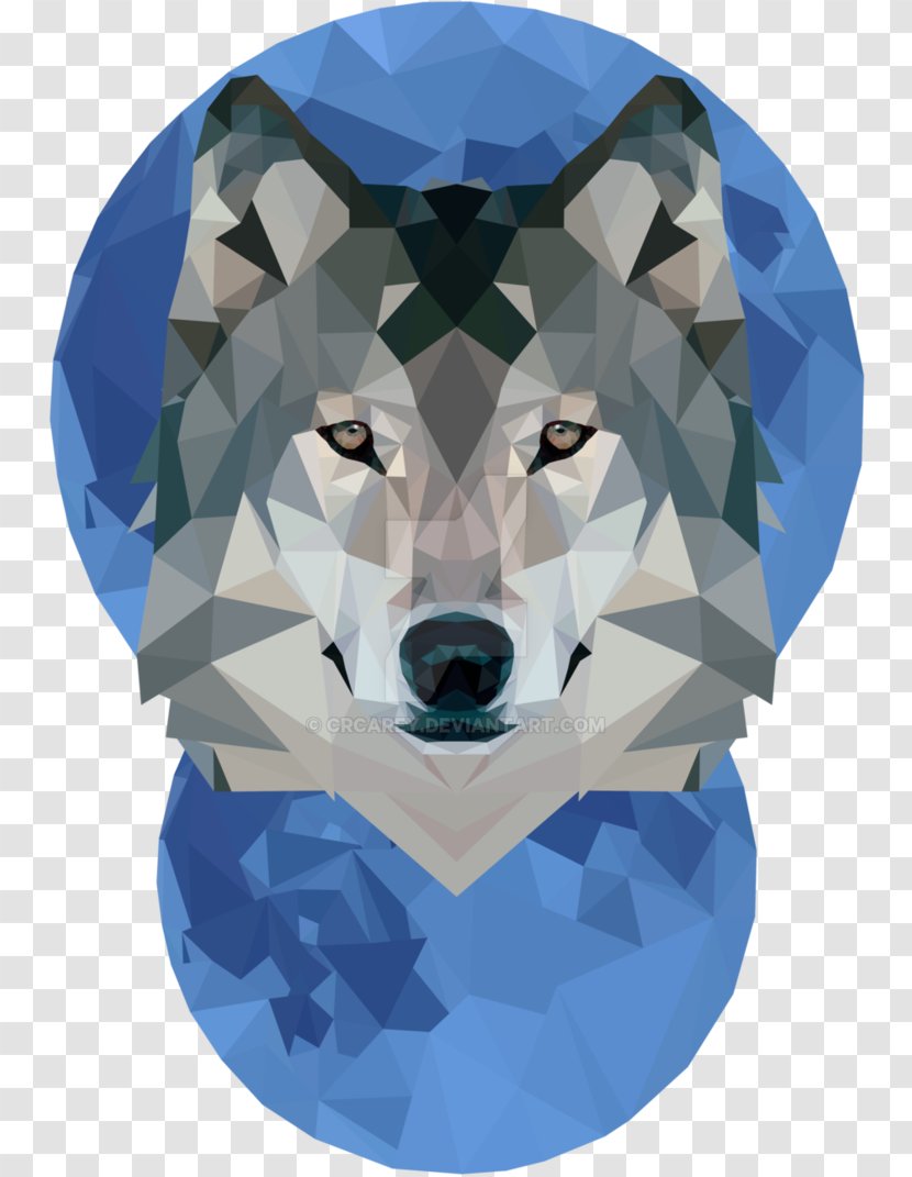 Gray Wolf Art Geometry Low Poly - Mammal - Painting Transparent PNG