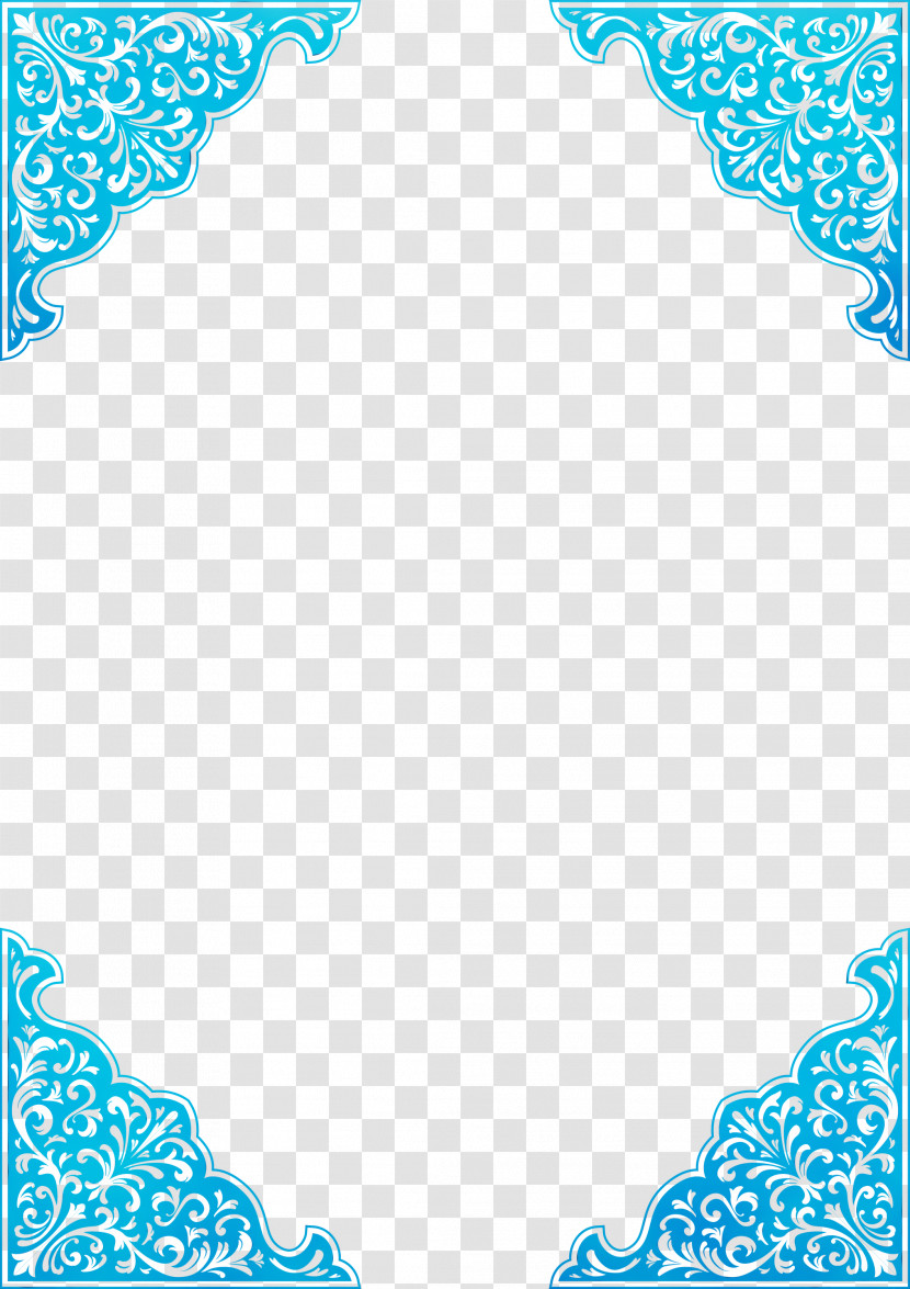 Aqua Turquoise Teal Pattern Transparent PNG