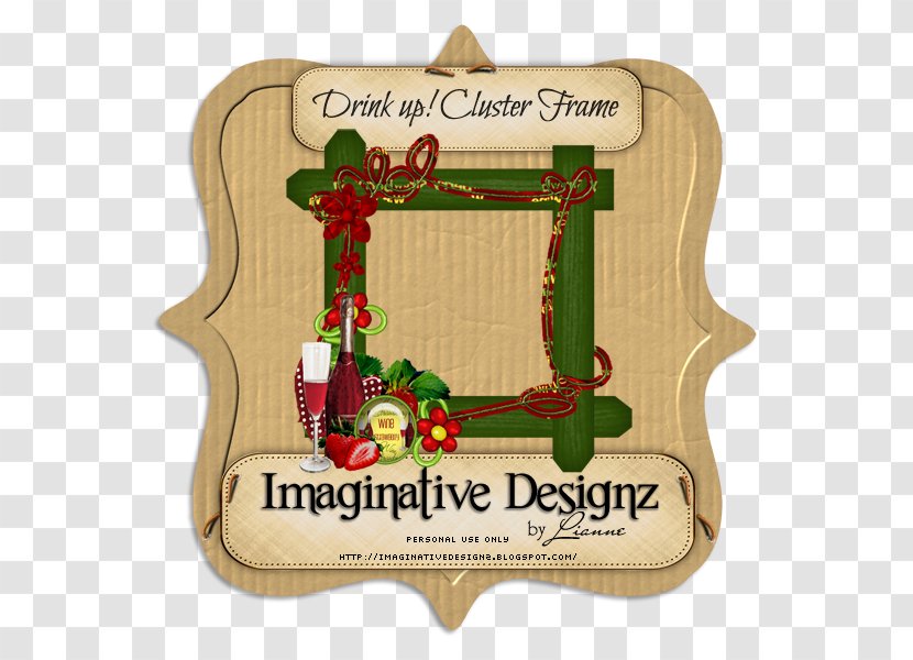 Christmas Ornament Product Day - Wine Frame Transparent PNG