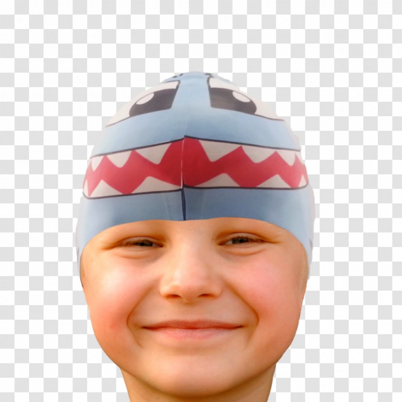 Knit Cap Shark Swim Caps Swimming Bonnet - Shower Transparent PNG