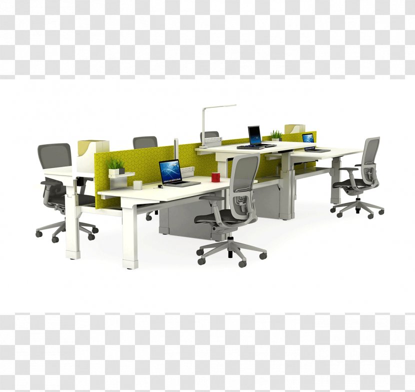 Desk Office Haworth Furniture Workstation - Table Transparent PNG