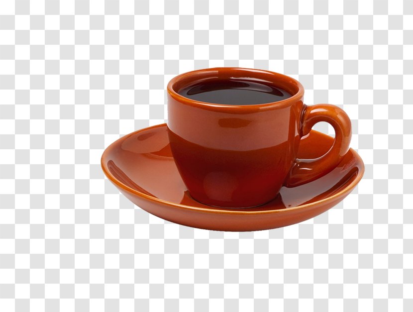 Coffee Espresso Cappuccino Cafe Flat White - Cuban - Orange Mug Transparent PNG