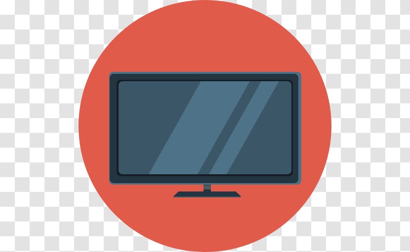 Computer Monitor Icon Angle Media - Television Channel - Flat TV Transparent PNG