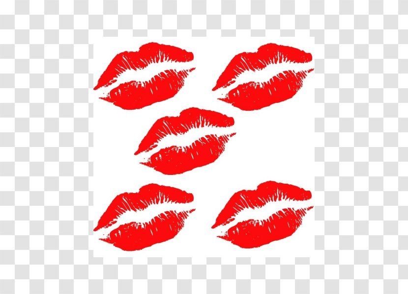 Lipstick Abziehtattoo Flash - Kiss Lips Transparent PNG