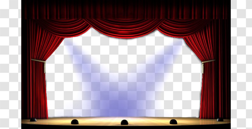 Theater Drapes And Stage Curtains Theatre - Projector Accessory - Free Curtain Images Download Transparent PNG