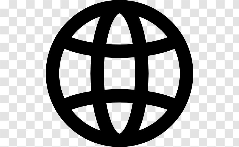 Globe World Symbol - Website Wireframe - Wide Web Transparent PNG