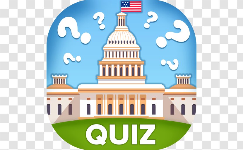 White House United States Capitol Clip Art Illustration Vector Graphics - Landmark - US Geography Trivia Transparent PNG