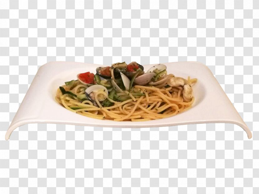 Spaghetti Alle Vongole Alla Puttanesca Aglio E Olio Taglierini Chinese Noodles - Yakisoba - New Year Transparent PNG