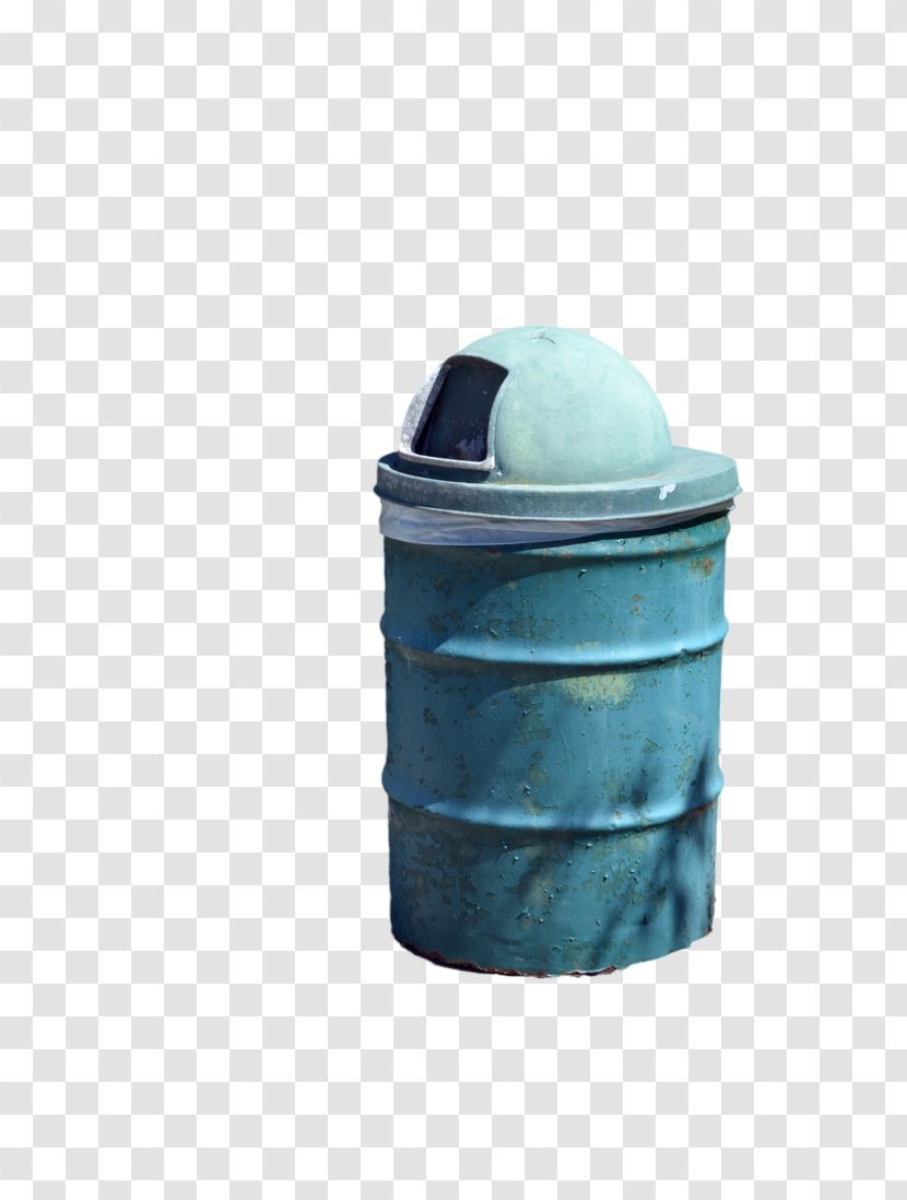 Turquoise Teal Plastic - Garbage Transparent PNG