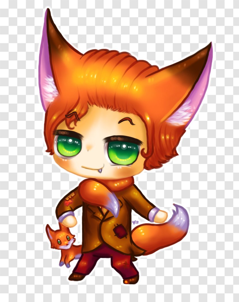 Kitten Red Fox Whiskers Moe Anthropomorphism - Silhouette Transparent PNG