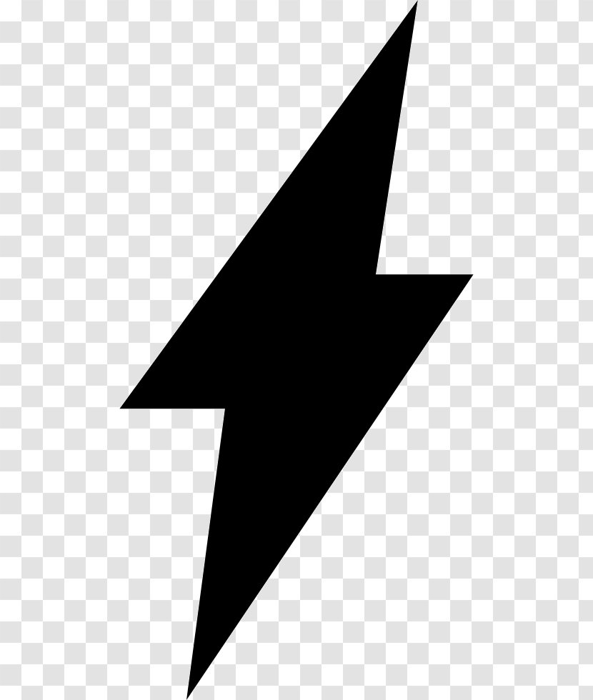 Clip Art Electricity - Blackandwhite - Flash Symbol Svg Transparent PNG