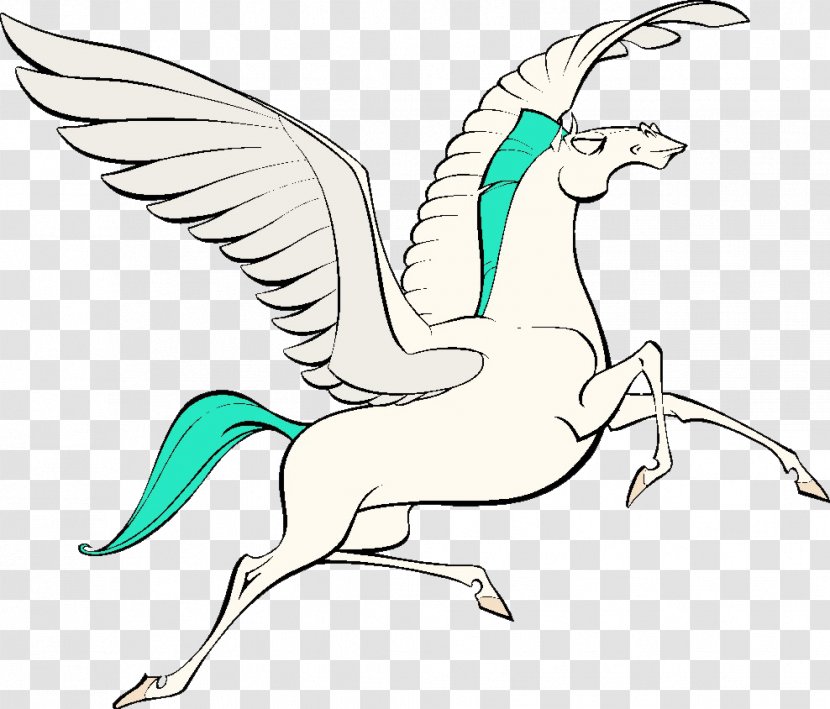 Cartoon Illustration - Drawing - Pegasus Transparent PNG