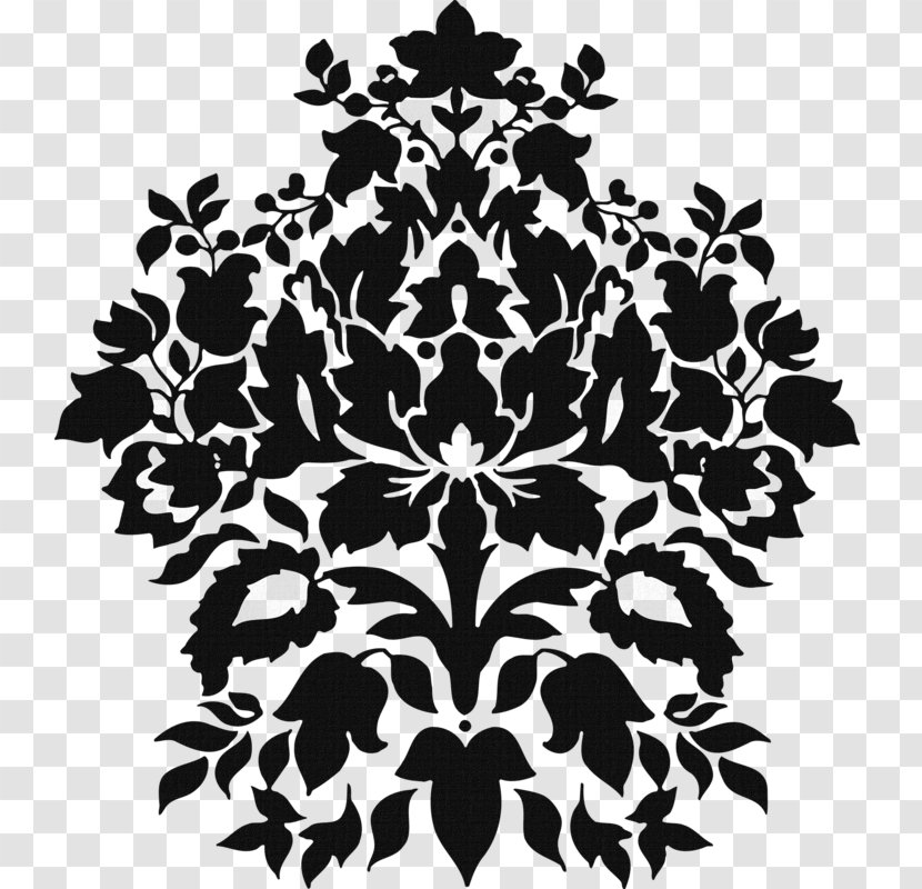 Rox Hairdressing Ornament Vliestapete Wallpaper - Plant - Trifold Stencil Design Transparent PNG