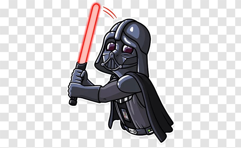 Anakin Skywalker Darth Telegram Sticker Supervillain - Star Wars Transparent PNG