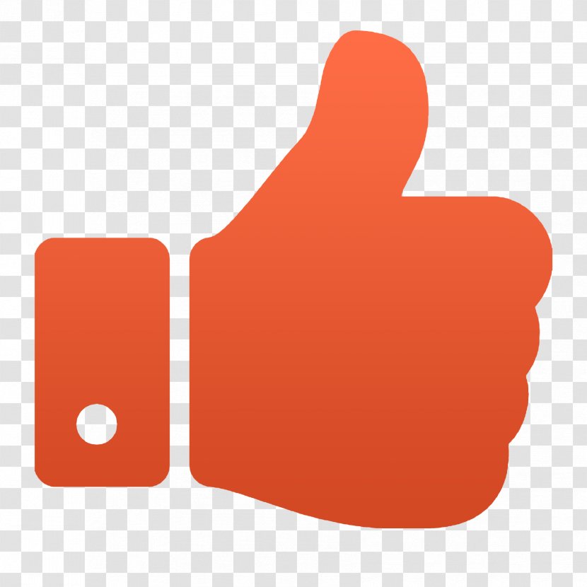 Thumb Signal Like Button Symbol - Red - Thumbs Up Transparent PNG
