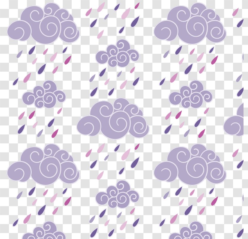 Vector Purple Rain - Lavender - Vecteur Transparent PNG