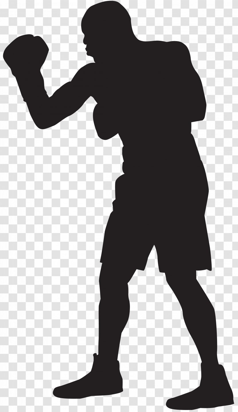 Silhouette Boxing Clip Art - Shoulder - Boxer Image Transparent PNG