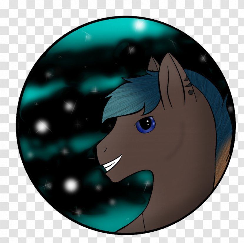 Horse Character Turquoise Fiction Mammal - Aqua Transparent PNG